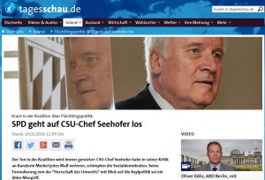 Screenshot Tagesschau.de am 10. Februar 2016