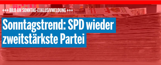 Huch, SPD wieder auf Platz zwei