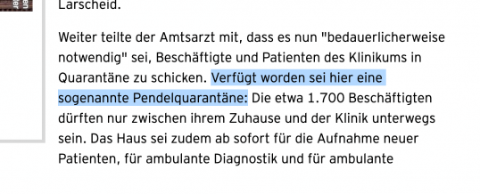 Mit Pendelquarantäne zu #ZeroCovid?