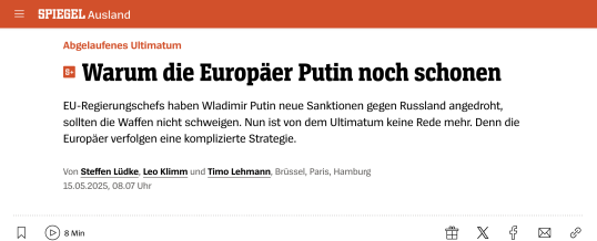 Haltlose Ultimaten III